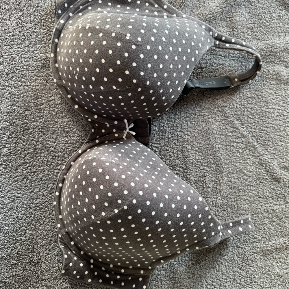 Cacique Underwire T-shirt Polka Dot Bra